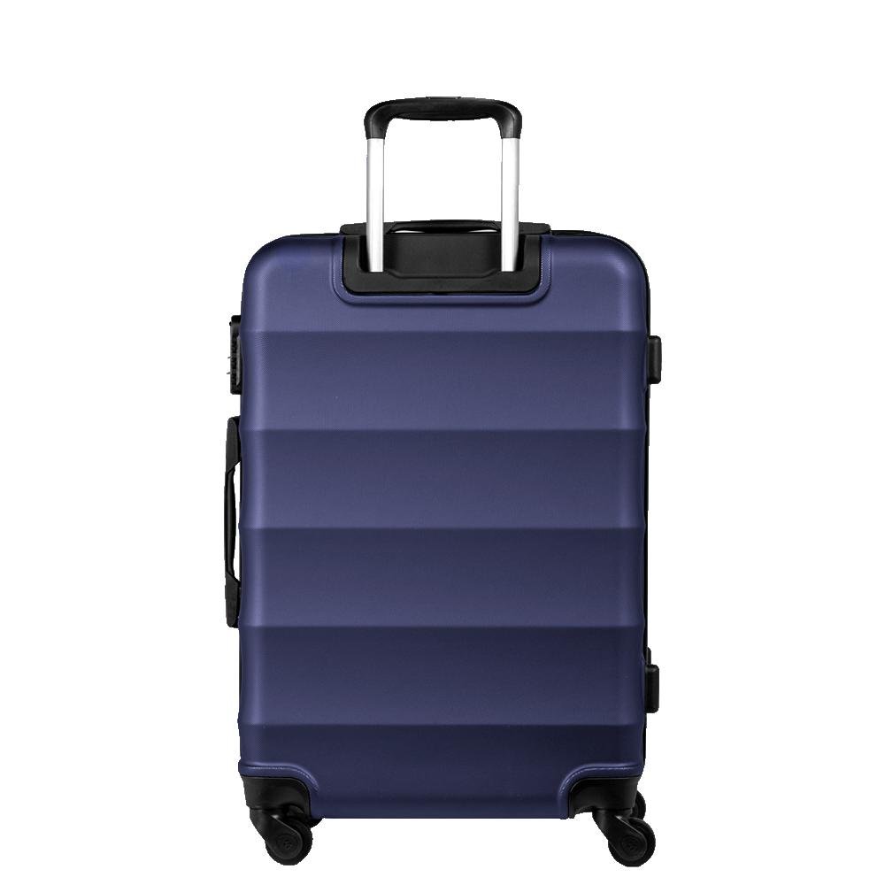 Mala de Viagem Média 23 kg ABS com Rodas 360° Basic - Azul marinho Azul 3