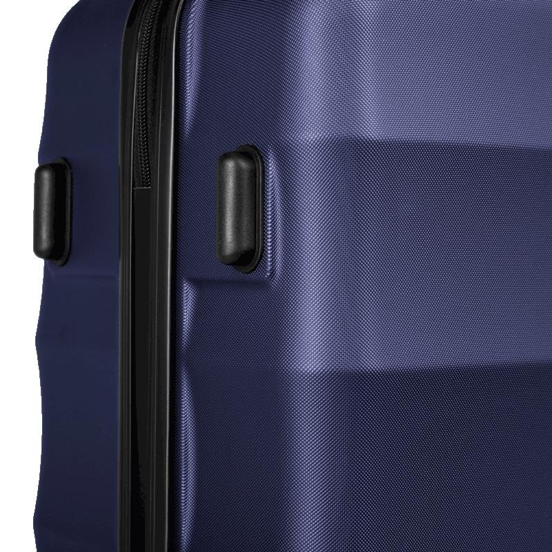 Mala de Viagem Média 23 kg ABS com Rodas 360° Basic - Azul marinho Azul 10