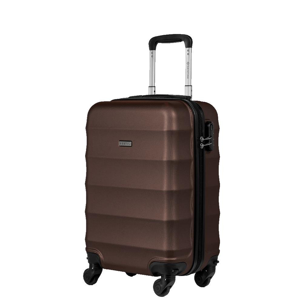 Mala de Viagem Bordo 10 kg ABS com Rodas 360° Basic - Bronze