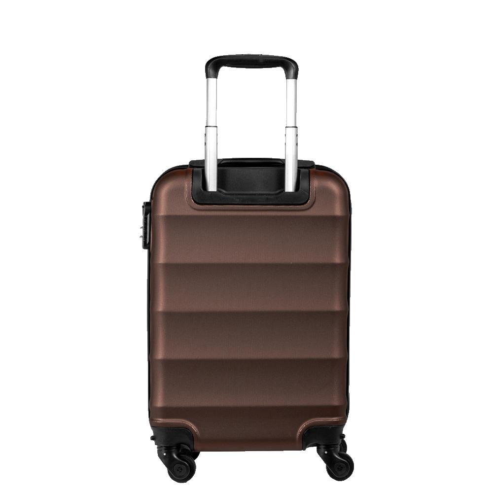 Mala de Viagem Bordo 10 kg ABS com Rodas 360° Basic - Bronze Marrom 3