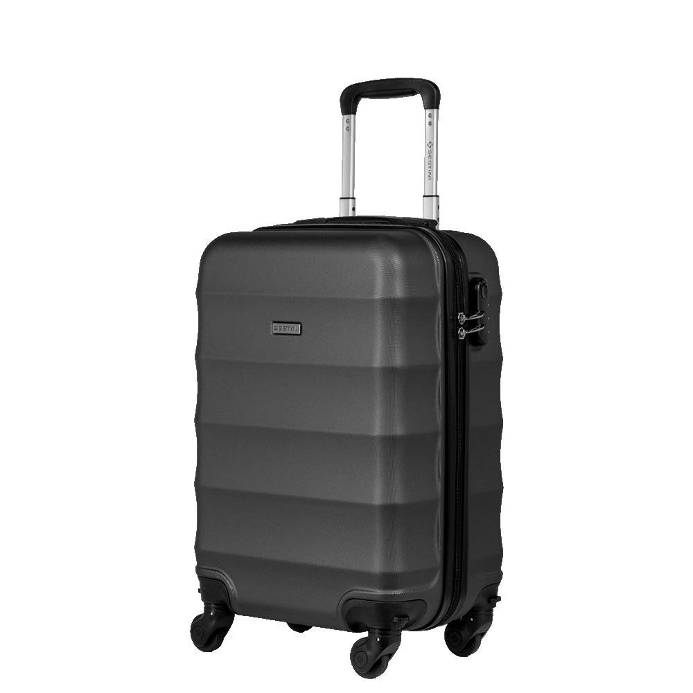 Mala de Viagem Bordo 10 kg ABS com Rodas 360° Basic - Grafite