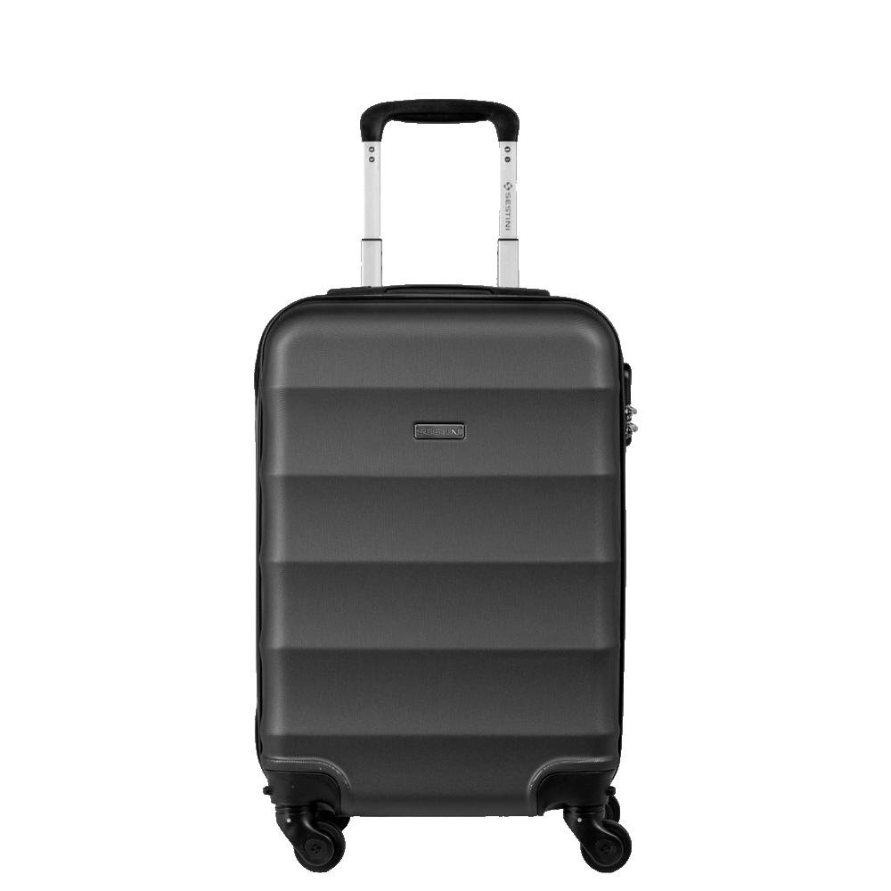 Mala de Viagem Bordo 10 kg ABS com Rodas 360° Basic - Grafite Cinza 2