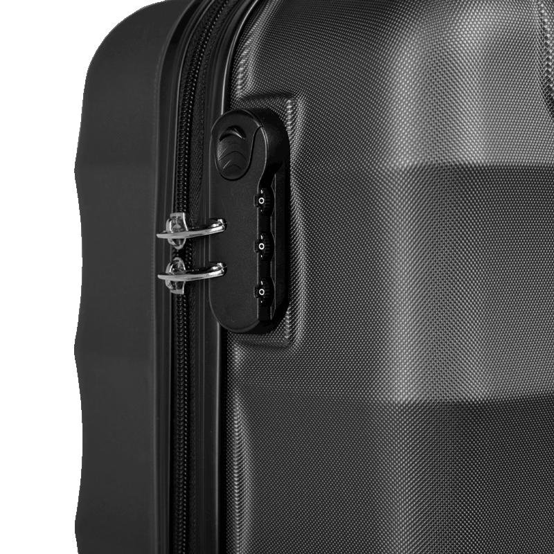 Mala de Viagem Bordo 10 kg ABS com Rodas 360° Basic - Grafite Cinza 6