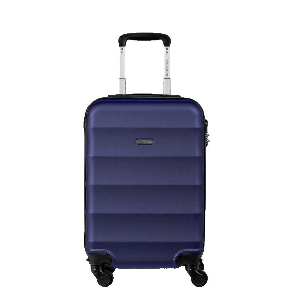 Mala de Viagem Bordo 10 kg ABS com Rodas 360° Basic - Azul marinho Azul 2
