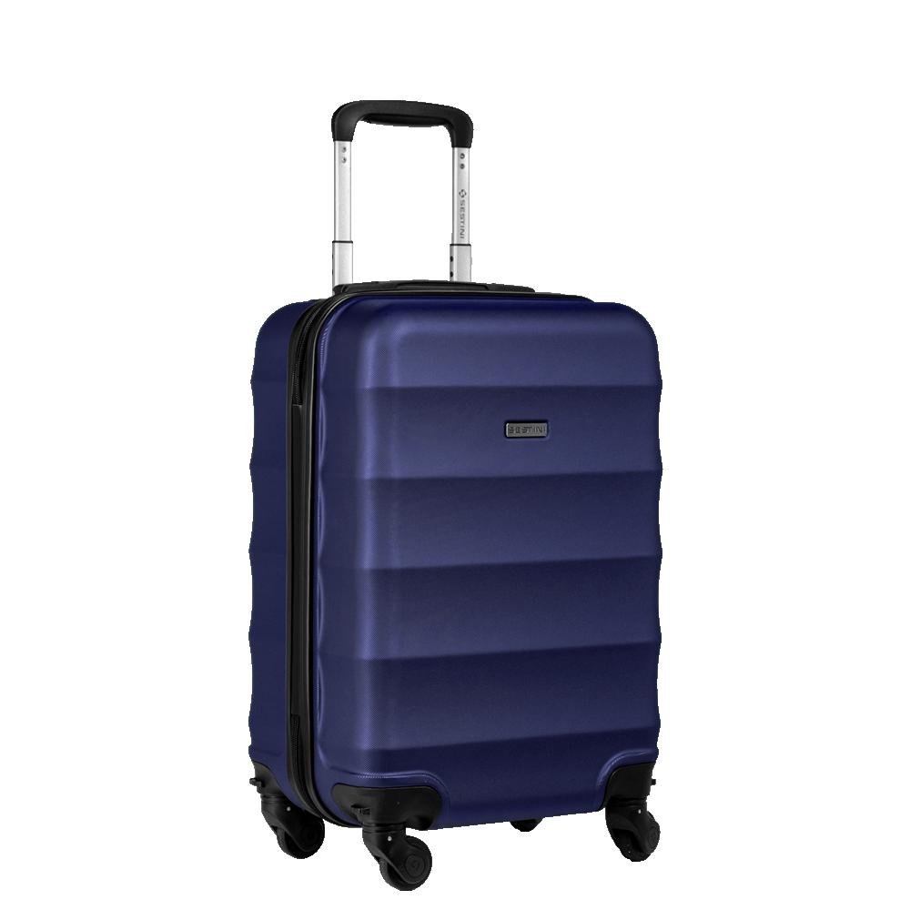 Mala de Viagem Bordo 10 kg ABS com Rodas 360° Basic - Azul marinho Azul 4