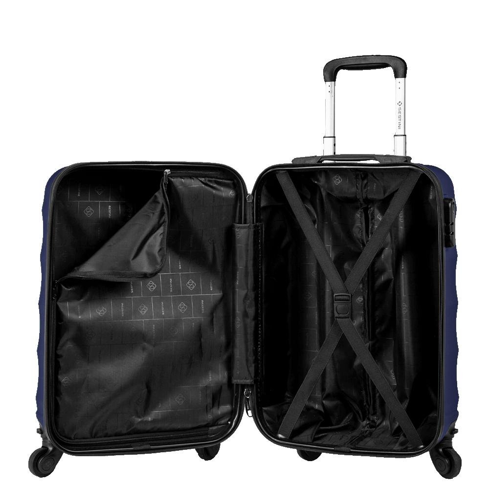 Mala de Viagem Bordo 10 kg ABS com Rodas 360° Basic - Azul marinho Azul 5