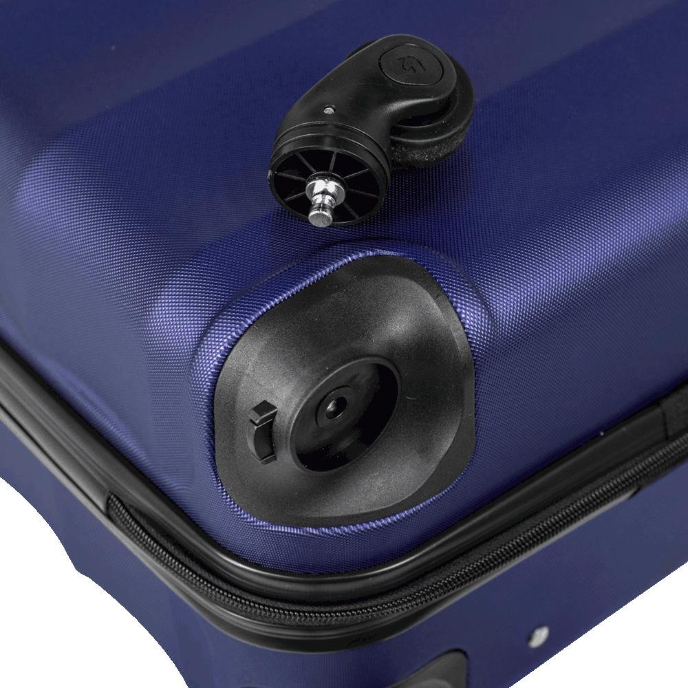 Mala de Viagem Bordo 10 kg ABS com Rodas 360° Basic - Azul marinho Azul 7