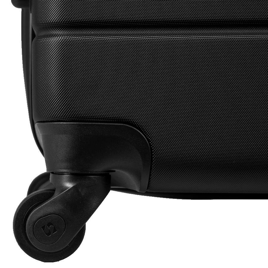 Mala de Viagem Média 23 kg ABS com Rodas 360° Essencial 2 - Preto Preto 7