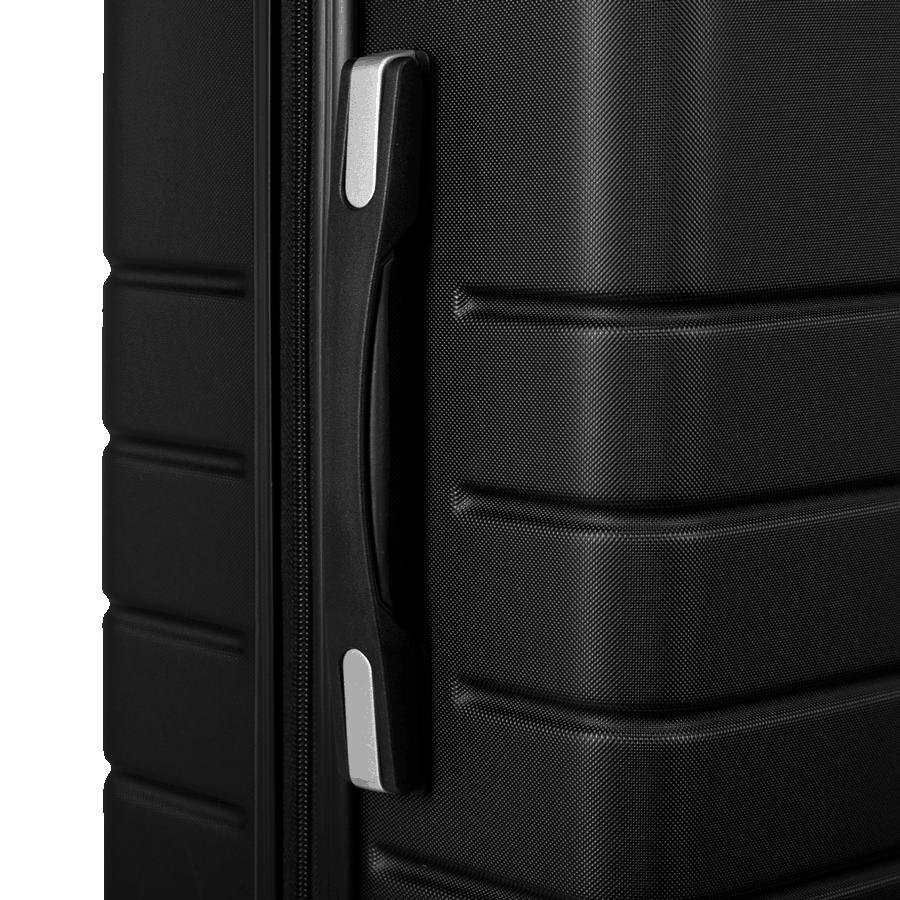 Mala de Viagem Média 23 kg ABS com Rodas 360° Essencial 2 - Preto Preto 8