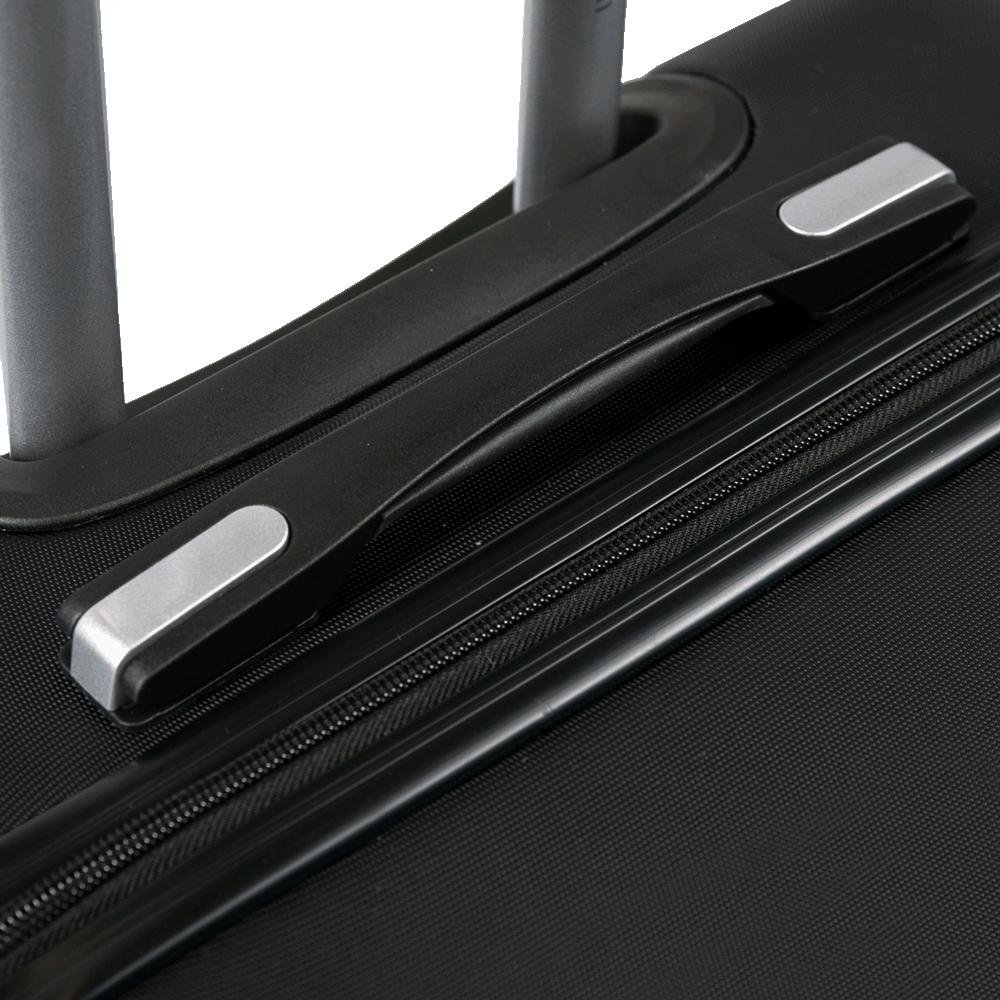 Mala de Viagem Média 23 kg ABS com Rodas 360° Essencial 2 - Preto Preto 9