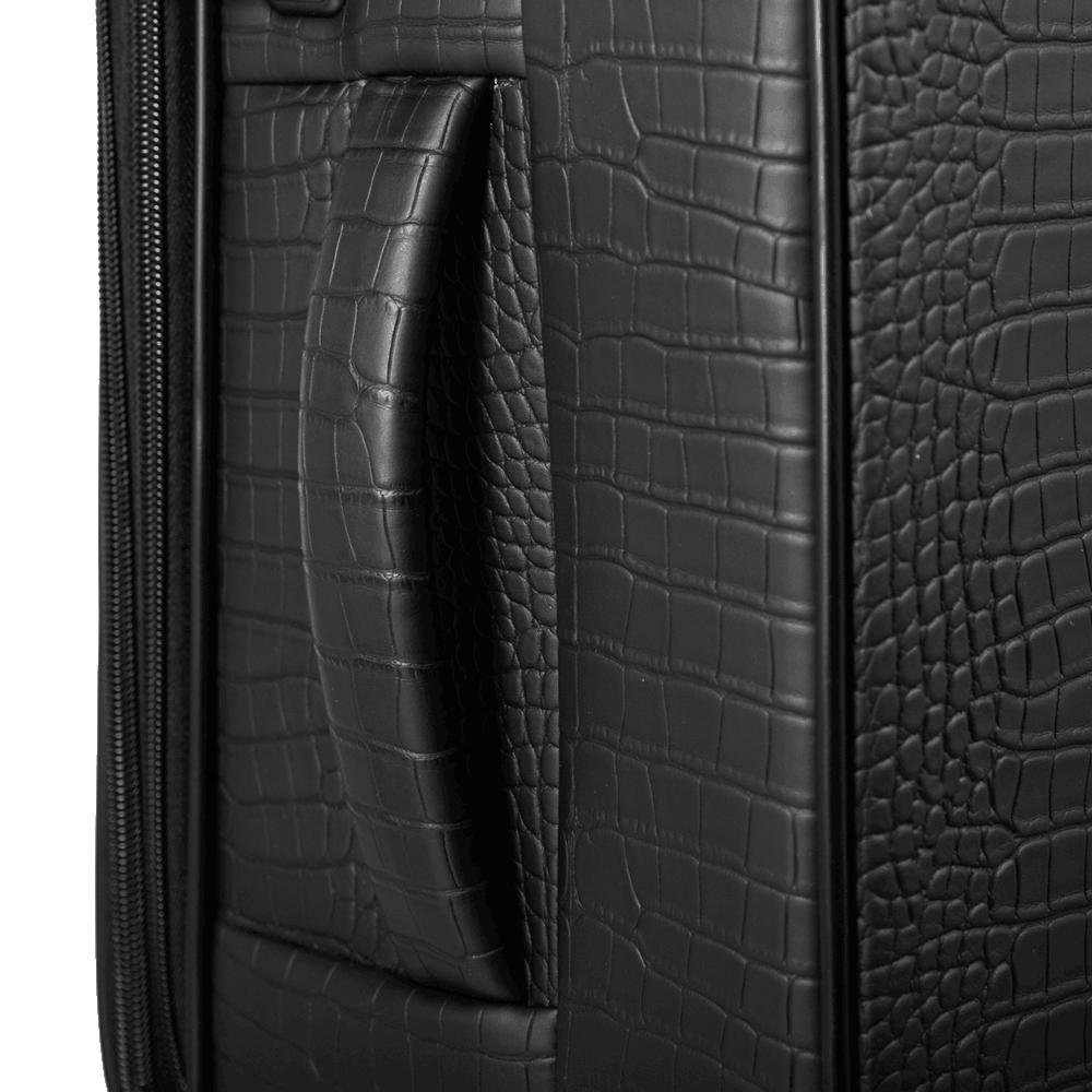 Mala de Viagem Bordo 10 kg Rígida com Rodas 360° Croco 5t - Preto Preto 11