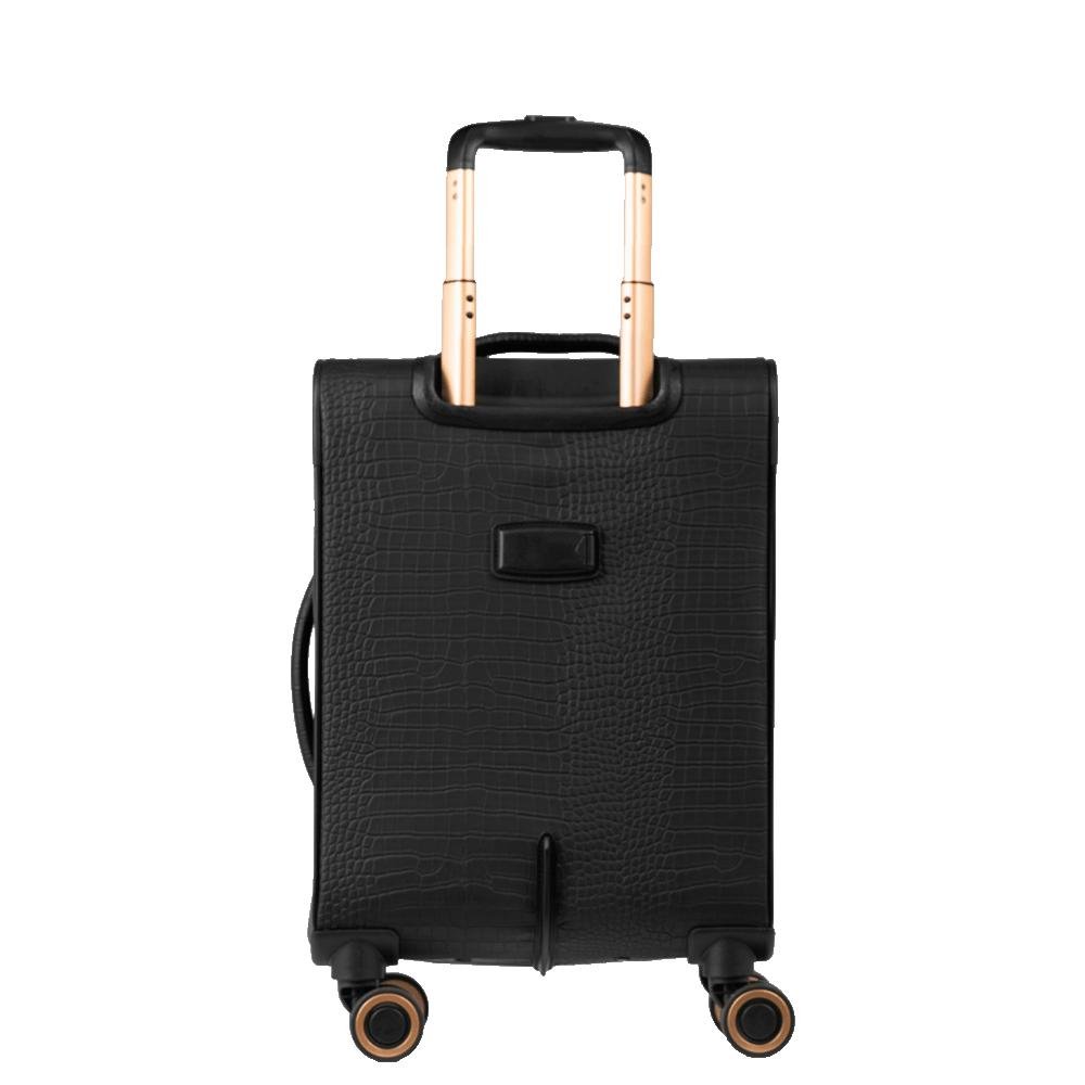 Mala de Viagem Bordo 10 kg Rígida com Rodas 360° Croco 5t - Preto Preto 3