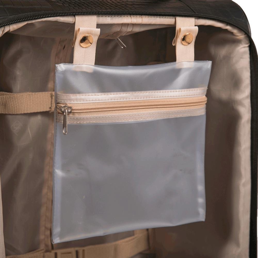 Mala de Viagem Bordo 10 kg Rígida com Rodas 360° Croco 5t - Preto Preto 6