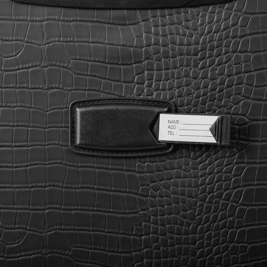Mala de Viagem Bordo 10 kg Rígida com Rodas 360° Croco 5t - Preto Preto 9
