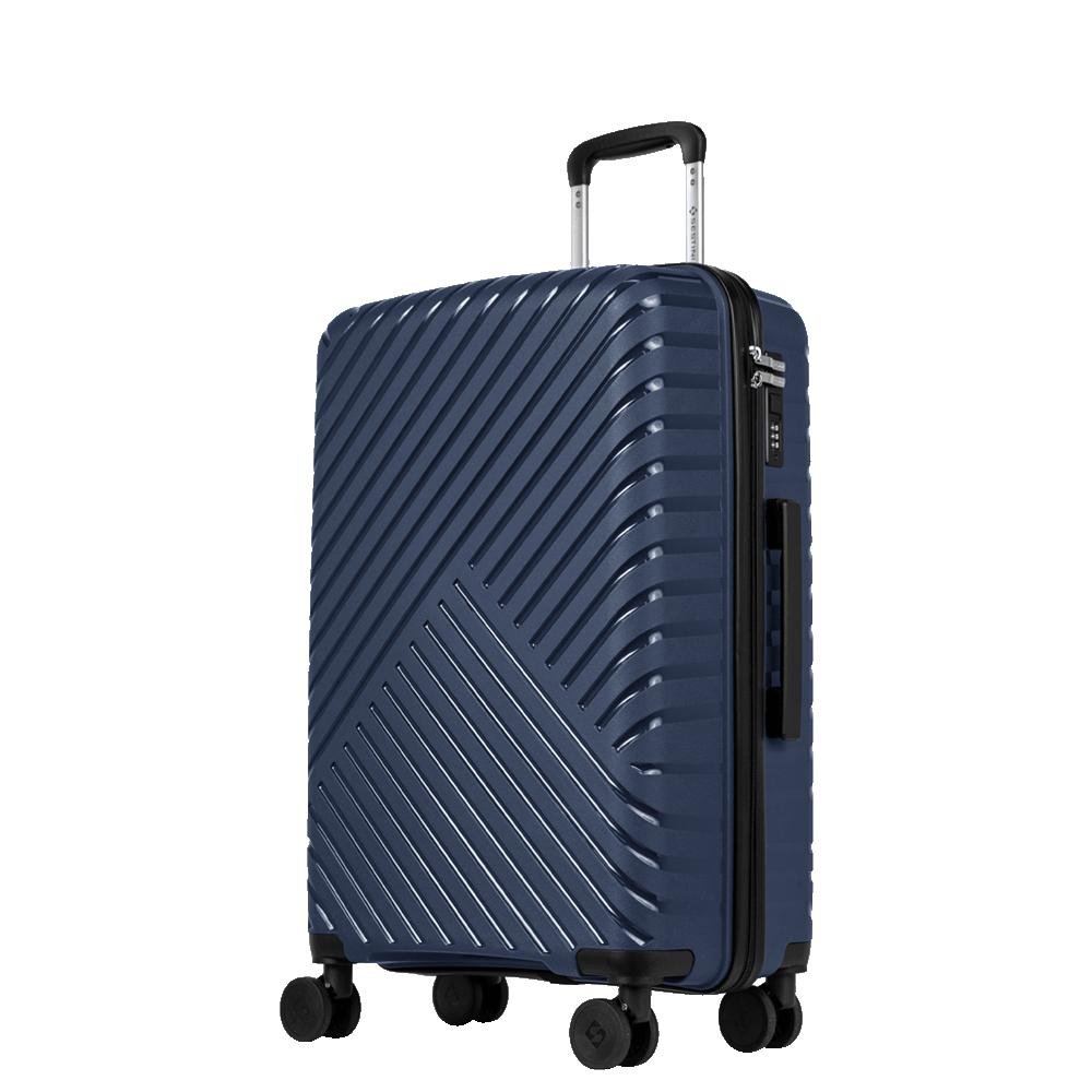 Mala de Viagem Média 23 kg Polipropileno com Rodas 360° PP Essencial 2 - Azul marinho