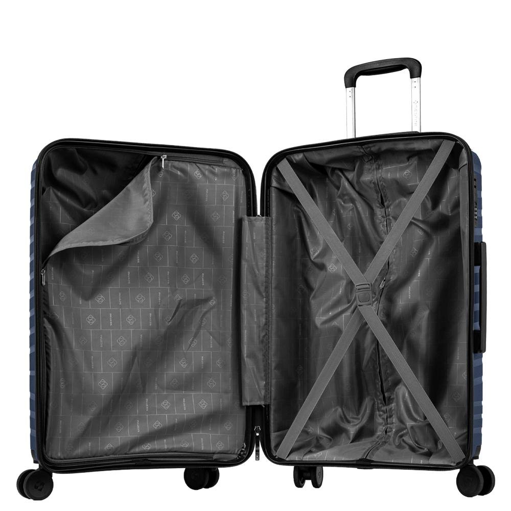 Mala de Viagem Média 23 kg Polipropileno com Rodas 360° PP Essencial 2 - Azul marinho Azul Marinho 5