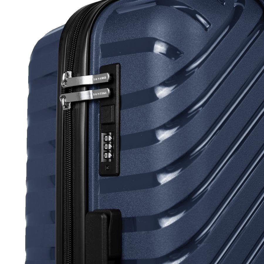 Mala de Viagem Média 23 kg Polipropileno com Rodas 360° PP Essencial 2 - Azul marinho Azul Marinho 6