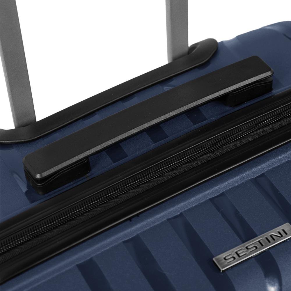 Mala de Viagem Média 23 kg Polipropileno com Rodas 360° PP Essencial 2 - Azul marinho Azul Marinho 9
