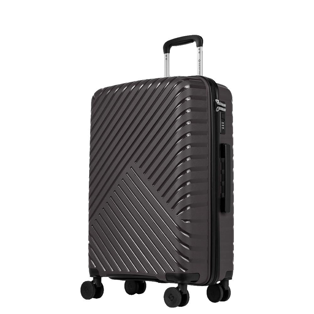Mala de Viagem Média 23 kg Polipropileno com Rodas 360° PP Essencial 2 - Grafite