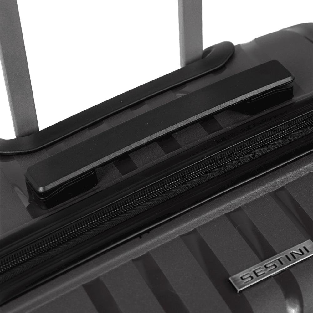 Mala de Viagem Média 23 kg Polipropileno com Rodas 360° PP Essencial 2 - Grafite Grafite 9