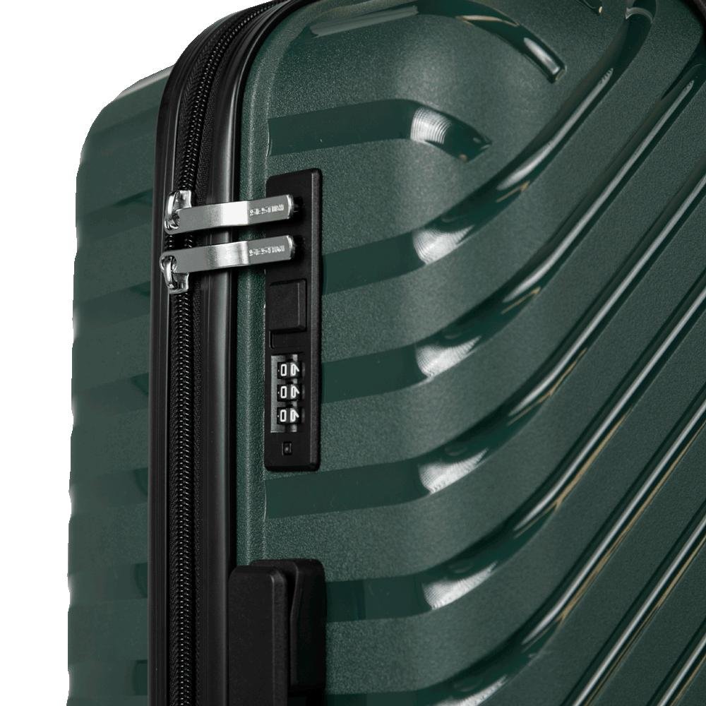 Mala de Viagem Média 23 kg Polipropileno com Rodas 360° PP Essencial 2 - Verde Verde 7