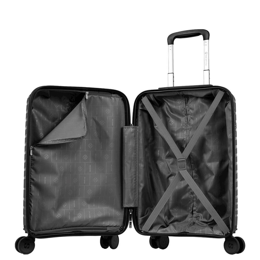 Mala de Viagem Bordo 10 kg Polipropileno com Rodas 360° PP Essencial 2 - Grafite Grafite 5