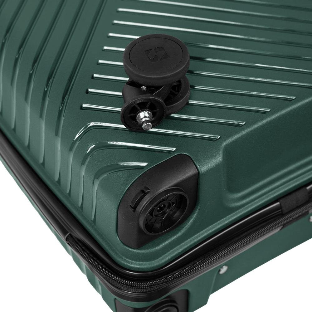 Mala de Viagem Bordo 10 kg Polipropileno com Rodas 360° PP Essencial 2 - Verde Verde 9