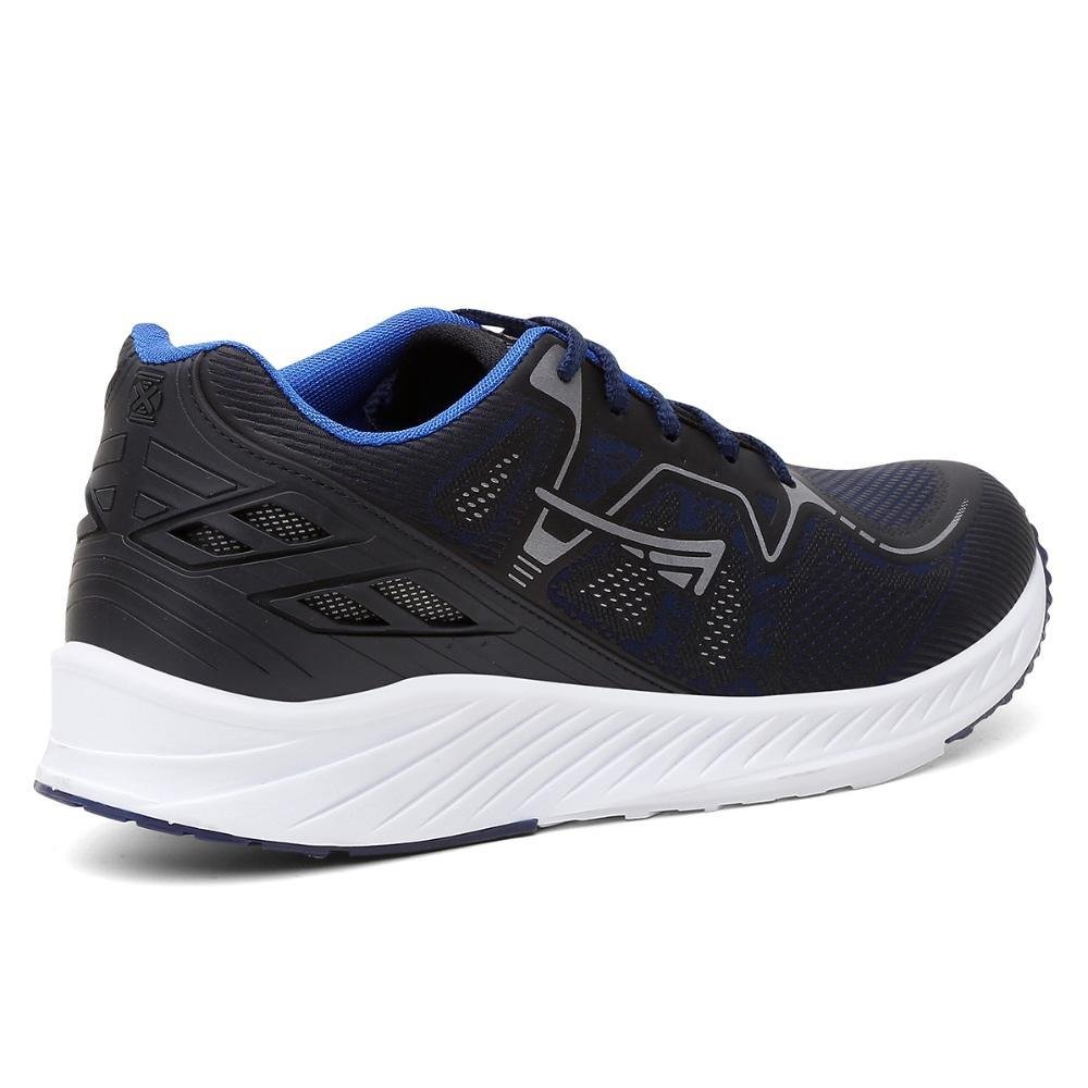 Tênis Masculino Esporte Corrida Cadarço Academia Confortável Azul 3