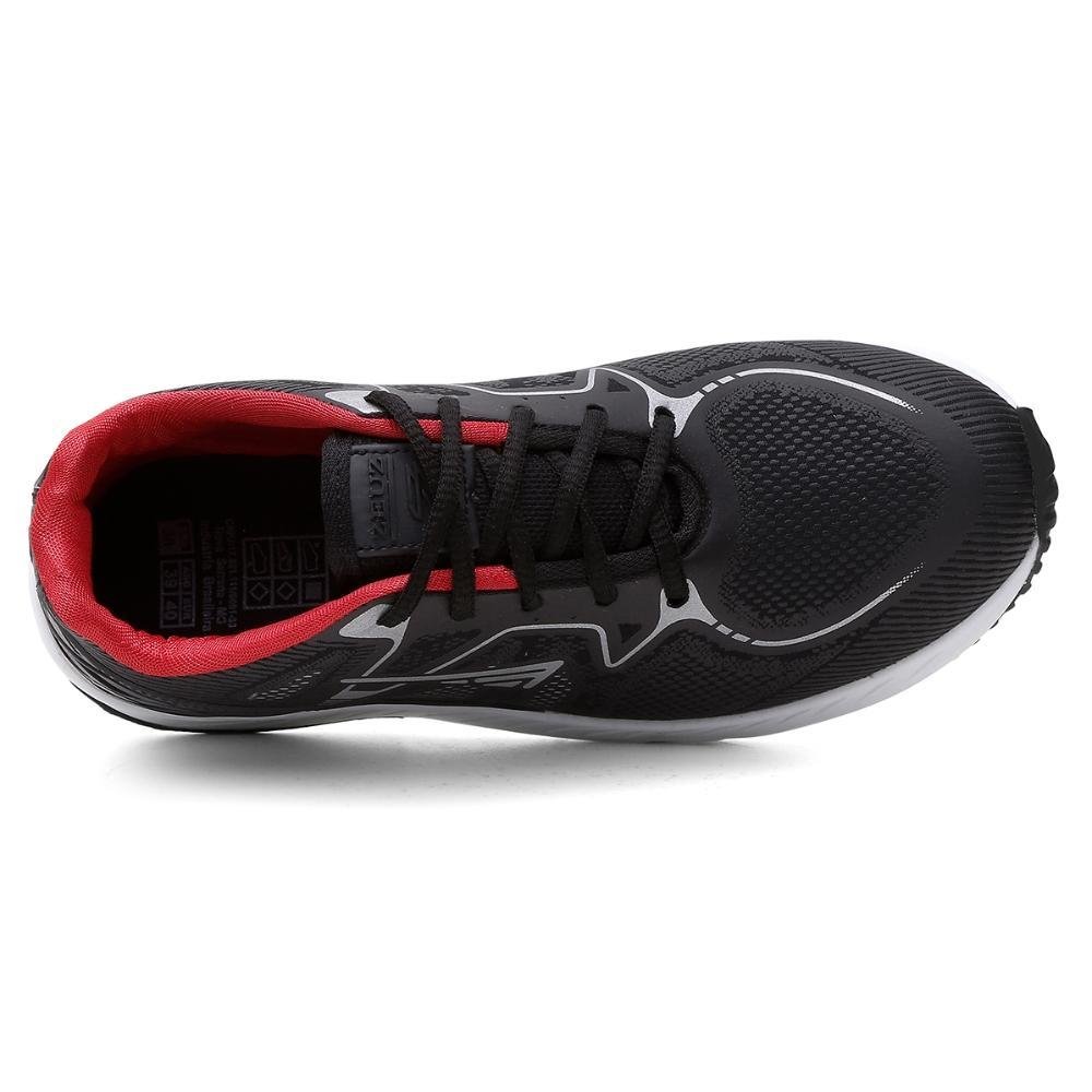 Tênis Masculino Esporte Corrida Cadarço Academia Confortável Vermelho 4