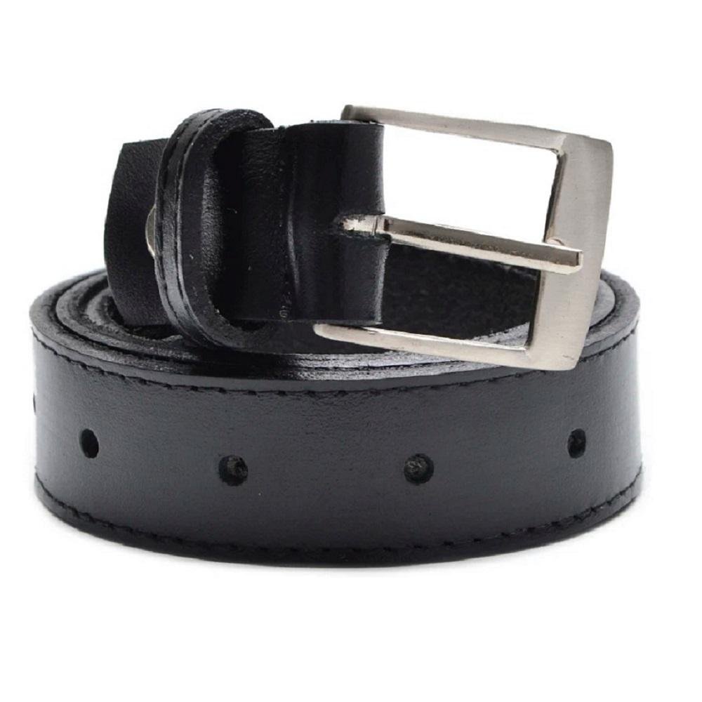 Kit 2 Cintos Masculino Fivela Ajustável Festa Casual Preto 2