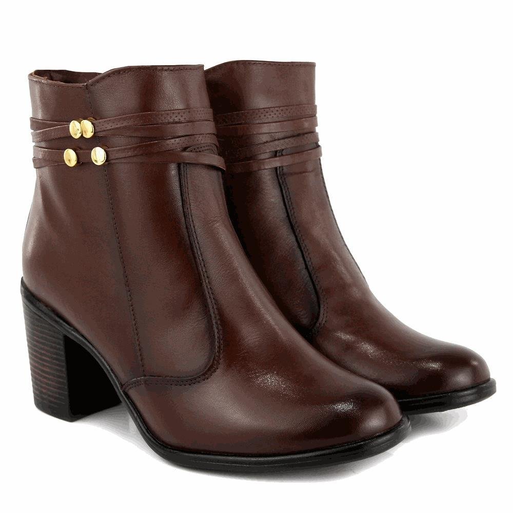 Coturno De Griffe Bota Lisa Feminino