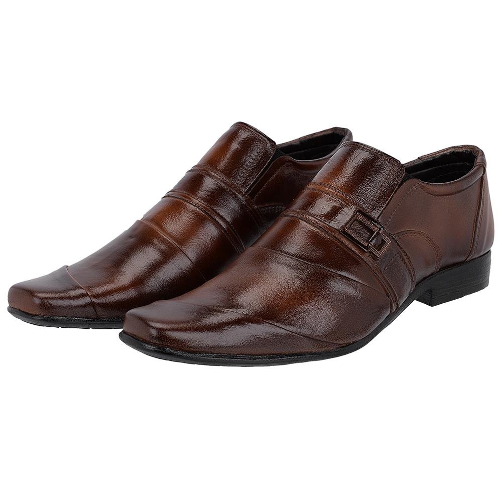 Sapato Social Masculino em Couro Leoppé Masculino Marrom 2