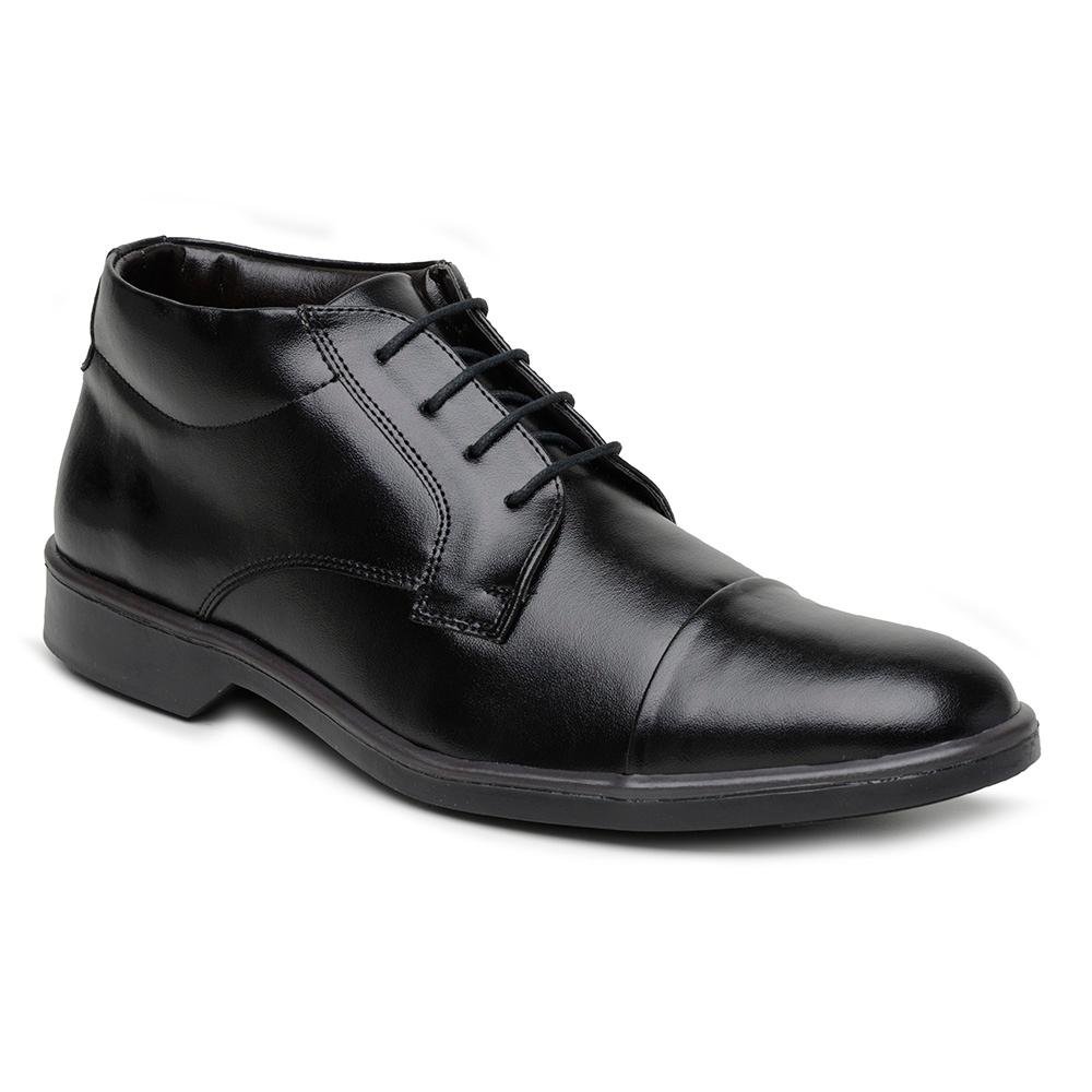 Sapato Casual Masculino Cano Médio Confortável Preto 2
