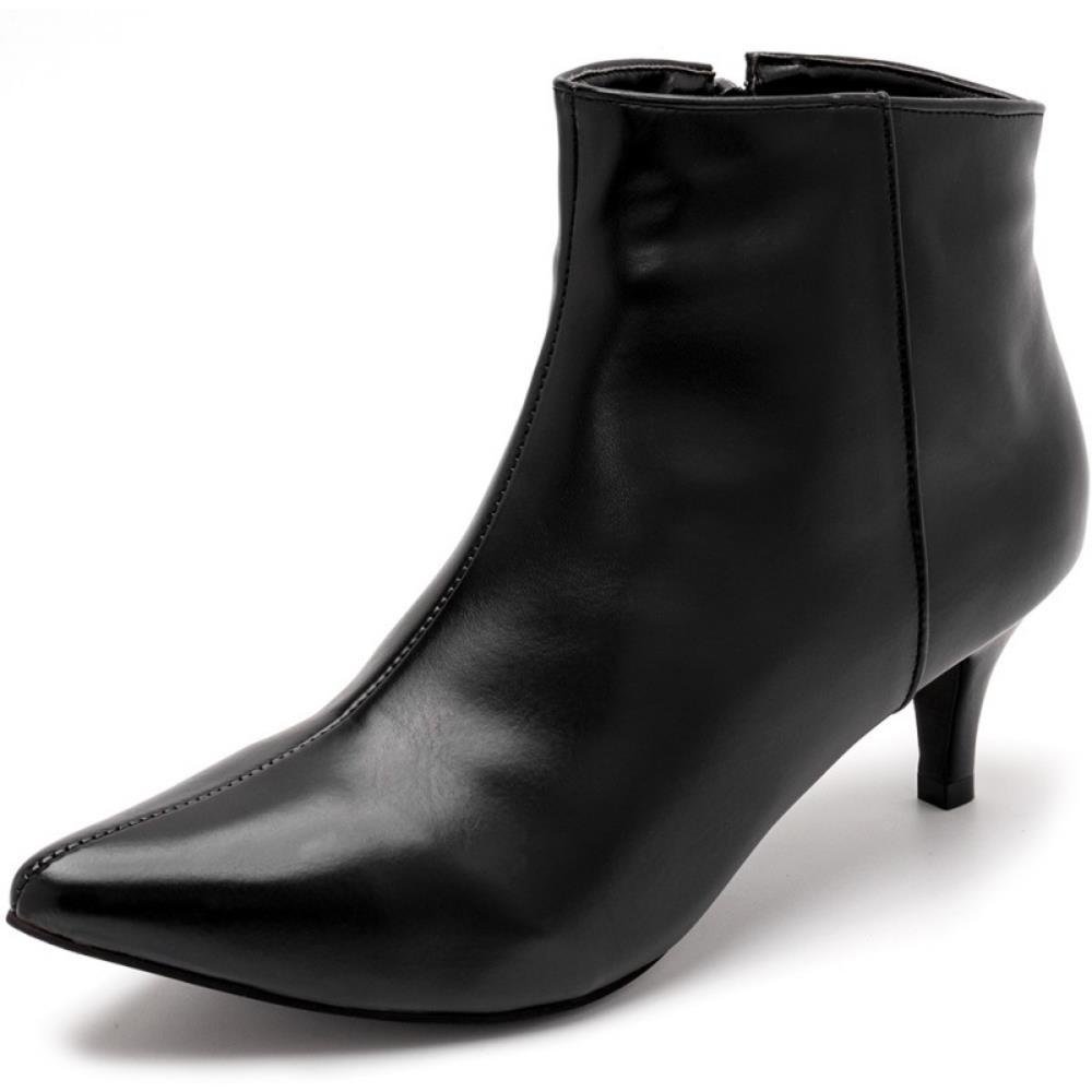 Ankle Boot Botinha Salto Fino Bota Bico Fino Botas Femininas Bota