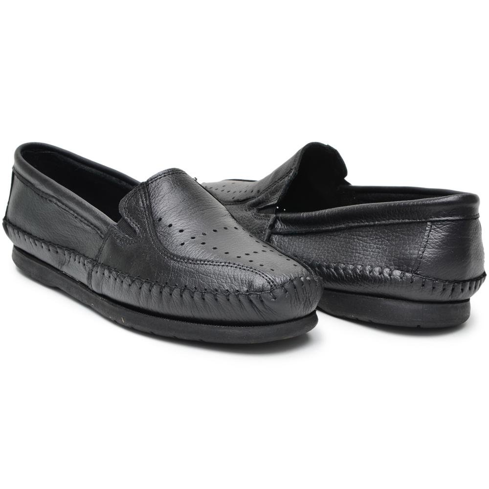 Kit 3 Pares Mocassim Masculino Couro Moderno Conforto Marrom 4