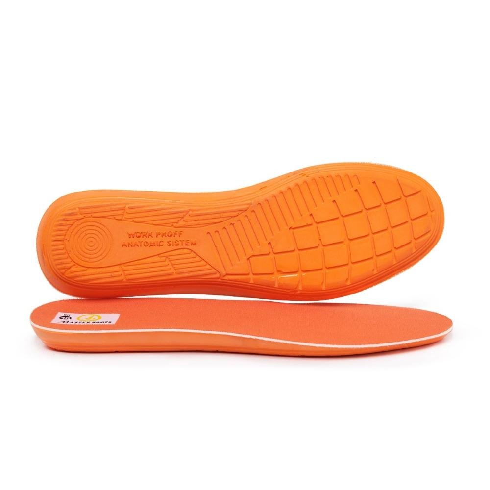 Bota Adventure Couro Masculina para Trabalho Bico Resistente Laranja 5