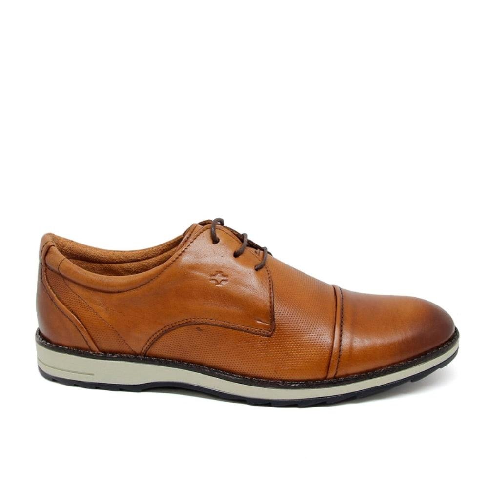 Sapato Social New Mendonza Masculino Couro Conforto e Estilo Marrom 4