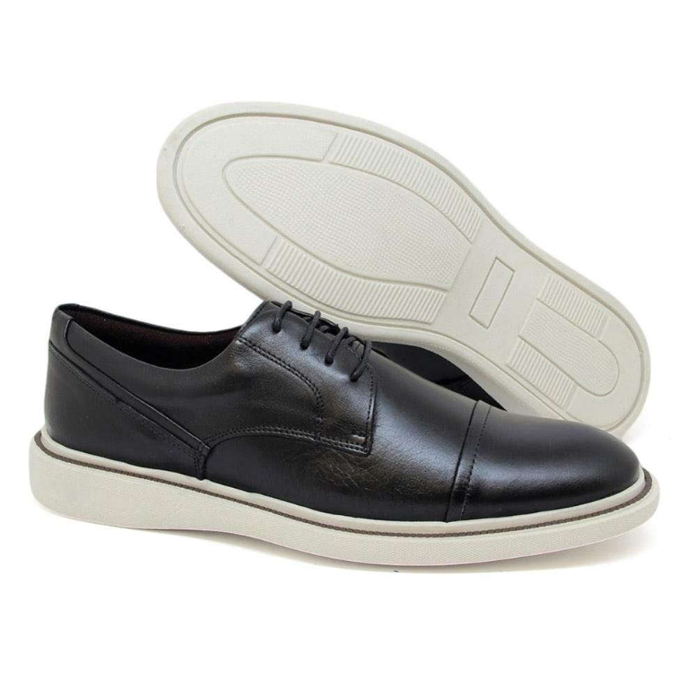 Sapato Social Rotterdam Masculino Couro Elegância e Conforto Preto 3