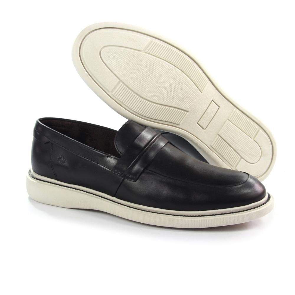 Sapato Social Rotterdam Masculino Couro Estilo Moderno Preto 4