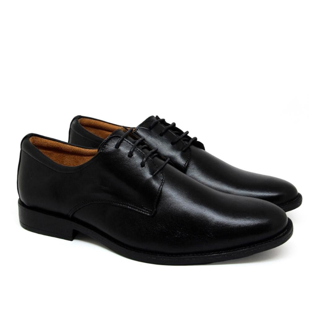 Sapato Social Viena Masculino Couro Elegância e Tradição Preto 2