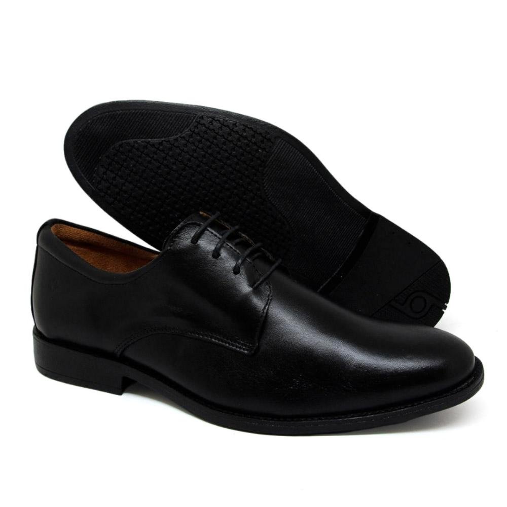 Sapato Social Viena Masculino Couro Elegância e Tradição Preto 3