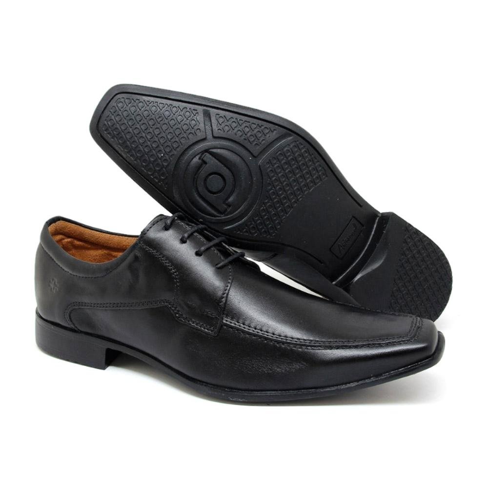 Sapato Social Zurich Masculino Couro Elegância Preto 3