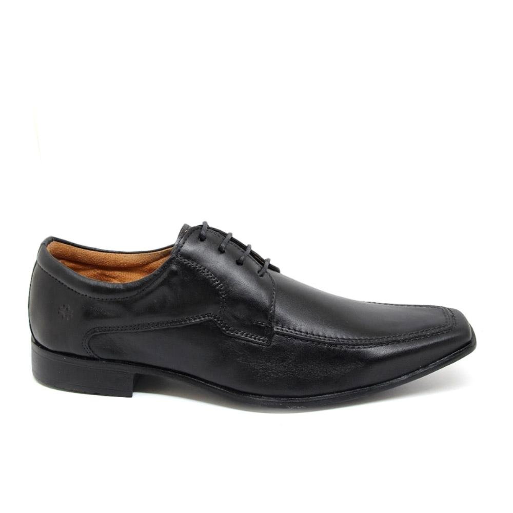 Sapato Social Zurich Masculino Couro Elegância Preto 4