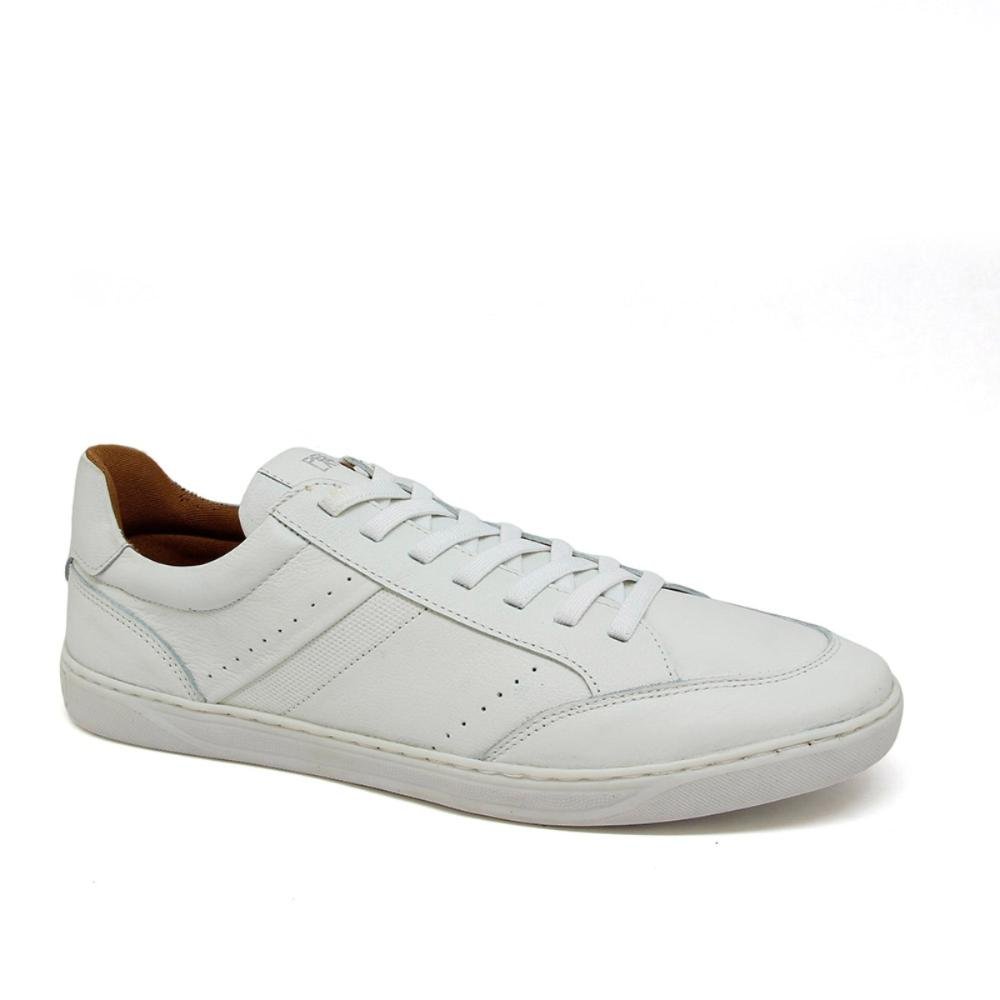 Sapatênis Bilbão Masculino Couro Casual Confortavel