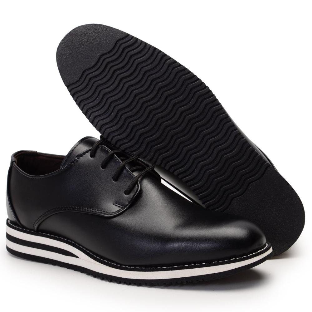 Sapato Social Masculino Conforto Elegante Preto 3
