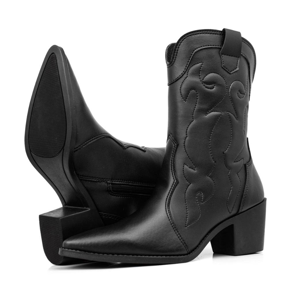 Bota Montaria Texana Feminina Preto 2