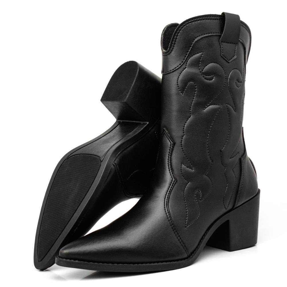 Bota Montaria Texana Feminina Preto 3