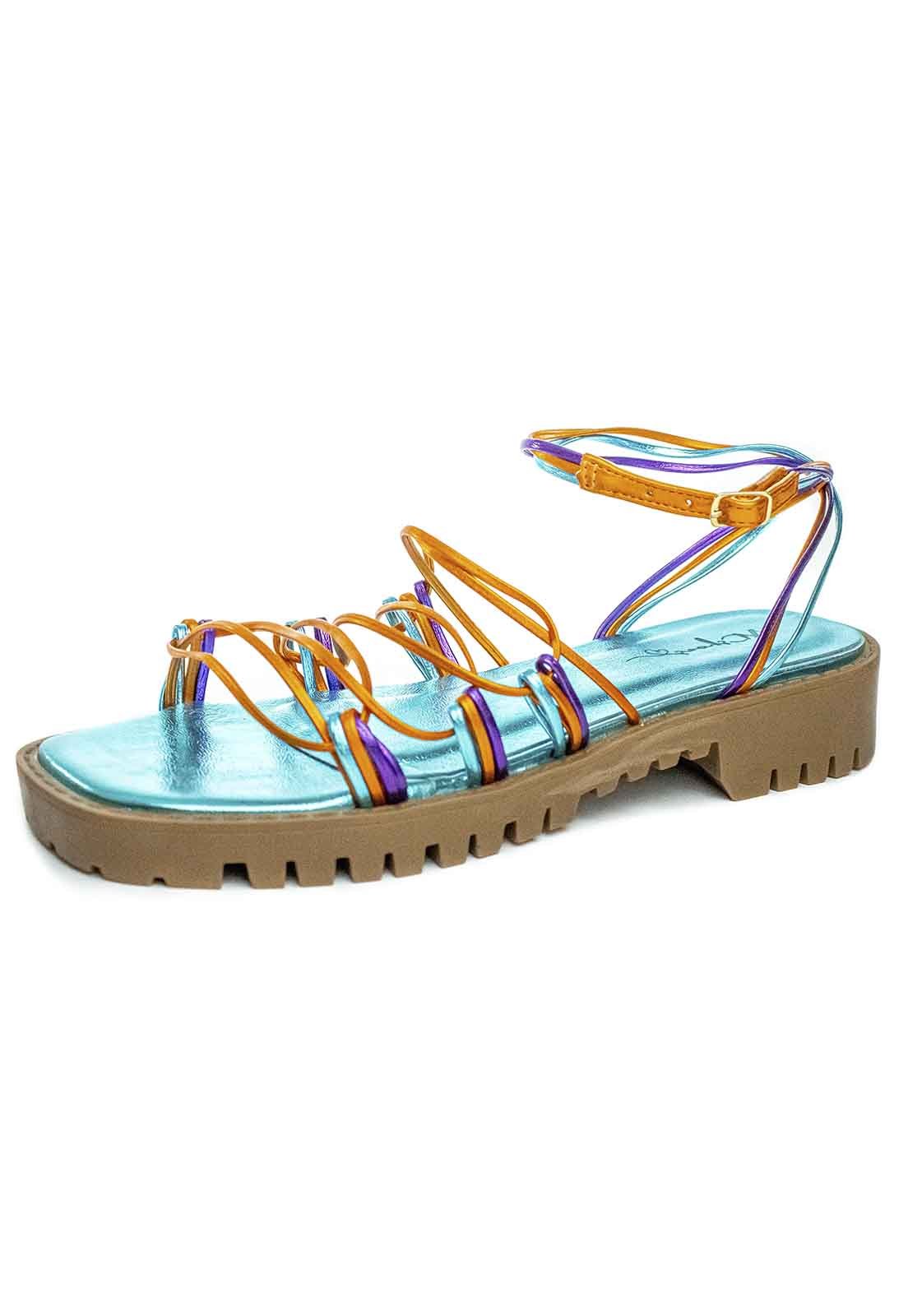 Rasteirinha Mc Shoes 3670.8675 Azul 1