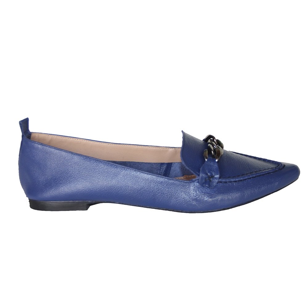 Mocassim Ana Elisa ANA ELISA BICO FINO Feminino Azul 4