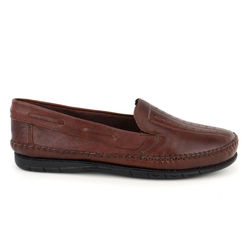 Mocassim Masculino Couro Confortável Sapatilha Masculina Macia